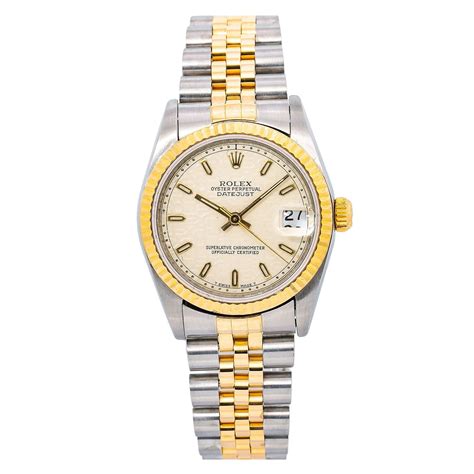 rolex 31mm datejust two tone.